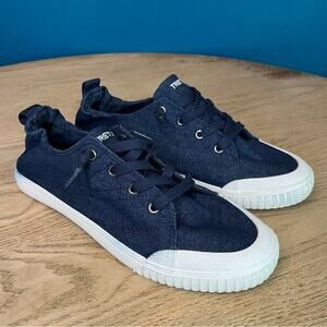 TRETORN Meg 2.0 Denim Low Top Sneakers Slip On Blue Casual Shoes Women’s 8.5